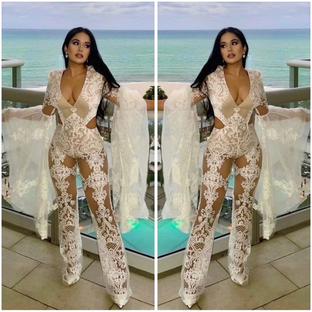 Lace Sheer Jumpsuit